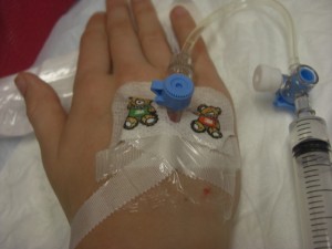 leuke beren stickers als je je infuus krijgt