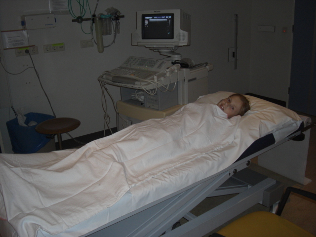 Eva ligt gereed voor de Echo