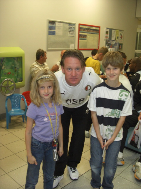 Op de foto en een High Five met Mario