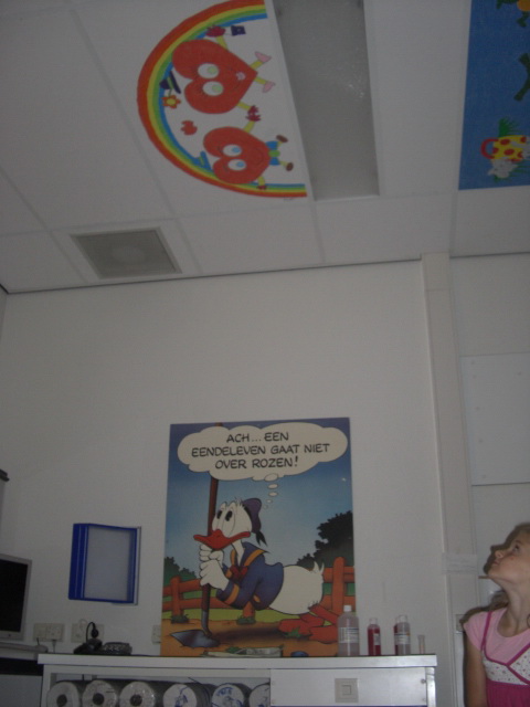 Eva's eigen plafond schildering in het Sofia, wie wil dat niet?