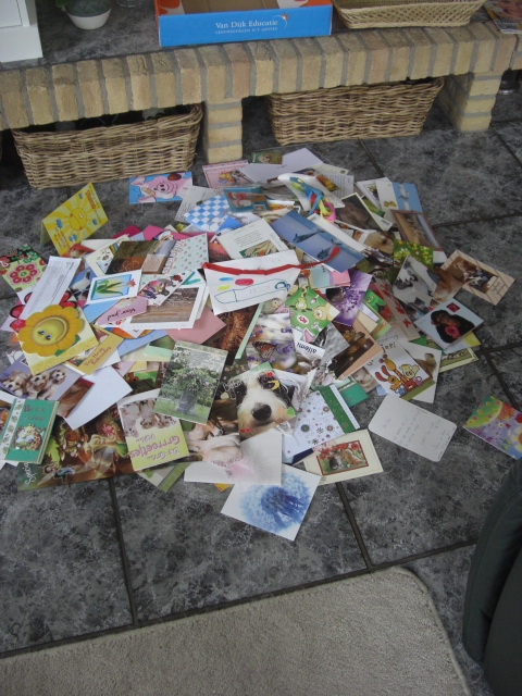 Wauw! wat een fantastische stapel kaarten